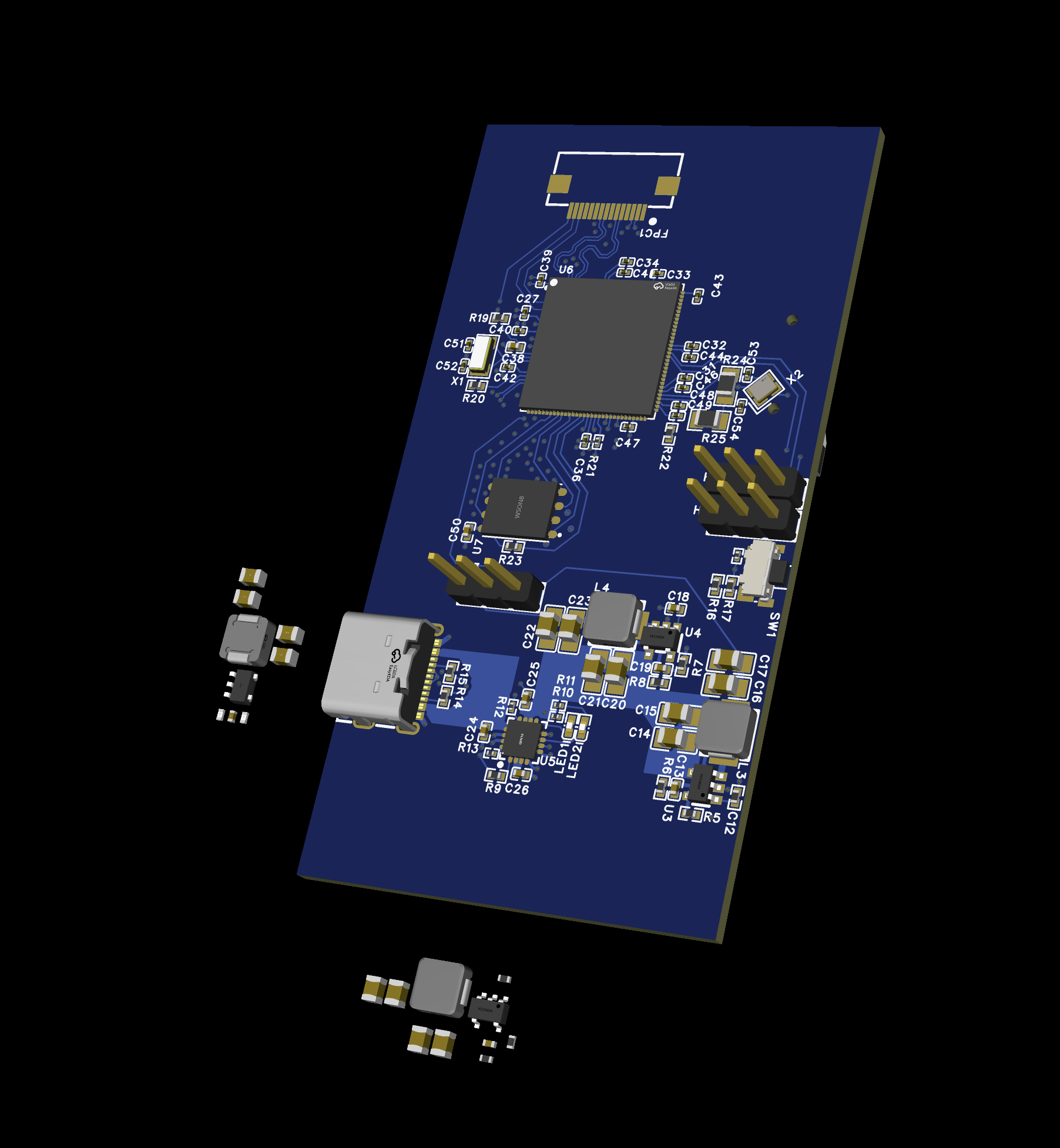 PCB render